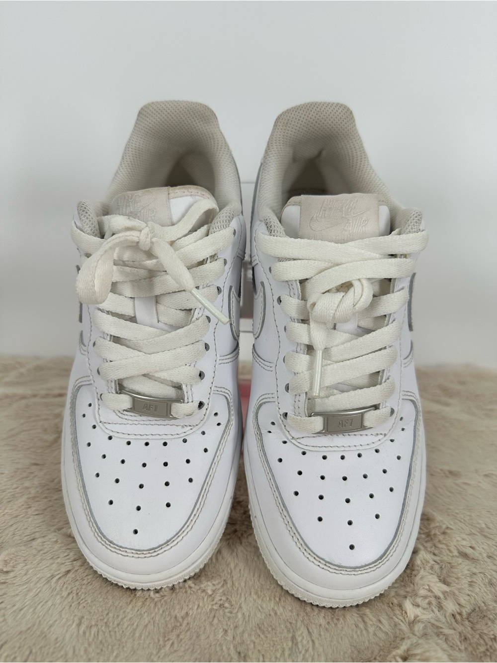 NIKE Air Force 1 "07 Low Rise Women Athletic White Shoe Sneakers Size 5 - Picture 10 of 14